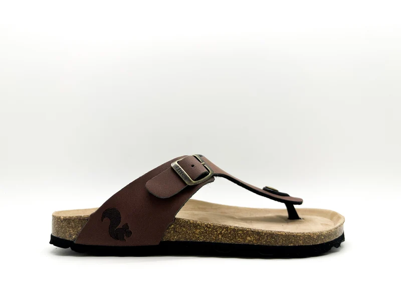 thies 1856 ® Eco Bio Thong Sandal vegan chocolate