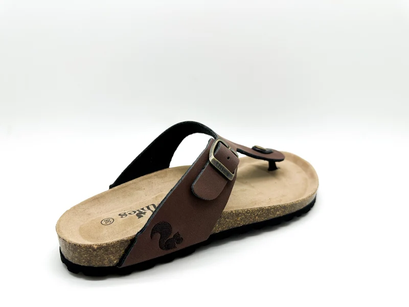 thies 1856 ® Eco Bio Thong Sandal vegan chocolate
