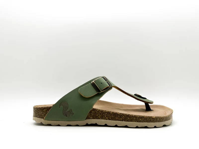 thies 1856 ® Eco Bio Thong Sandal vegan basil