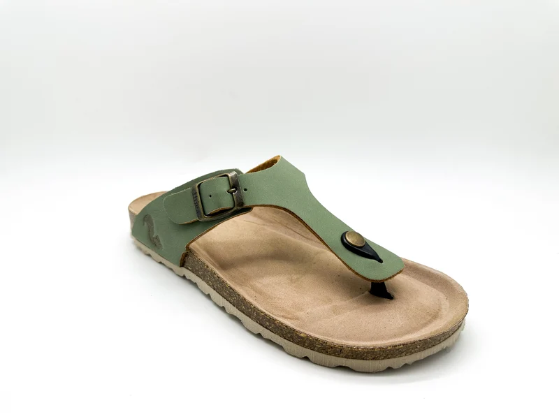 thies 1856 ® Eco Bio Thong Sandal vegan basil