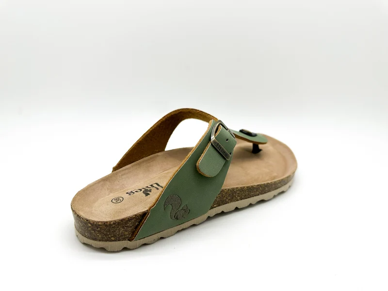 thies 1856 ® Eco Bio Thong Sandal vegan basil