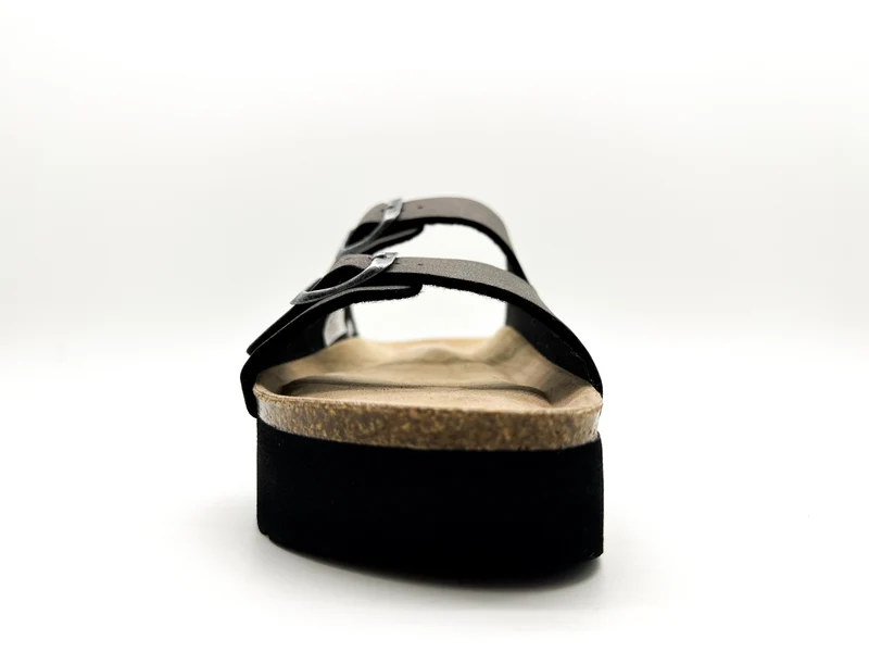 thies 1856 ® Eco Bio Plateau Sandal vegan charcoal
