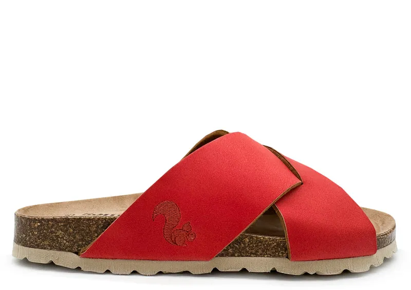 thies 1856 ® Eco Bio Cross Sandal vegan coral
