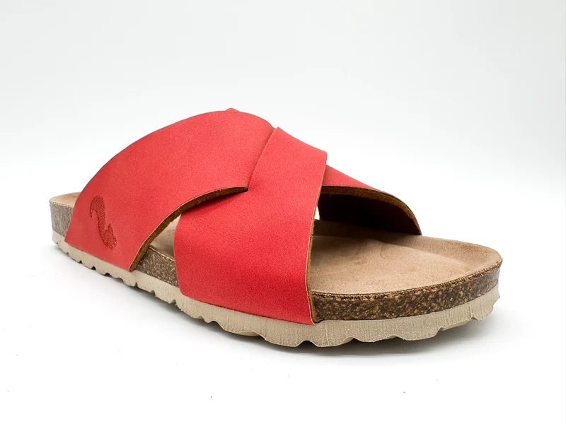 thies 1856 ® Eco Bio Cross Sandal vegan coral