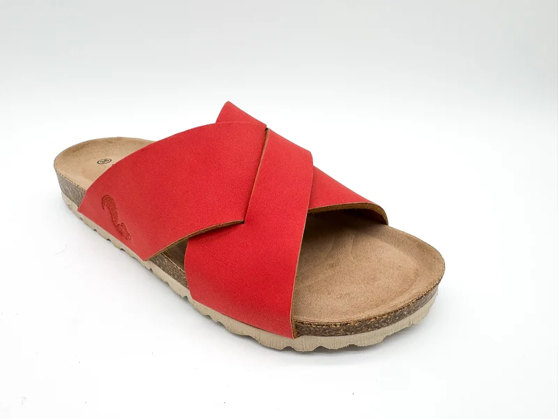 thies 1856 ® Eco Bio Cross Sandal vegan coral