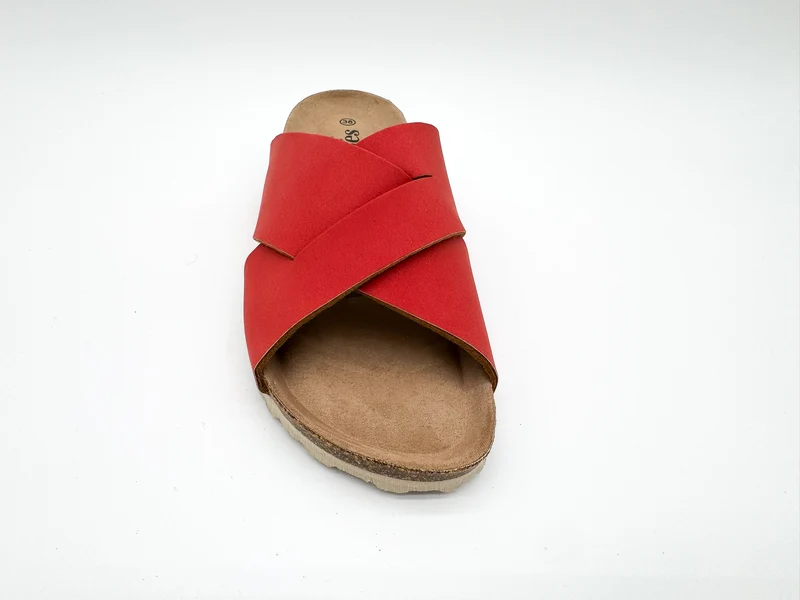 thies 1856 ® Eco Bio Cross Sandal vegan coral