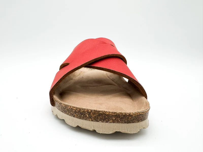 thies 1856 ® Eco Bio Cross Sandal vegan coral