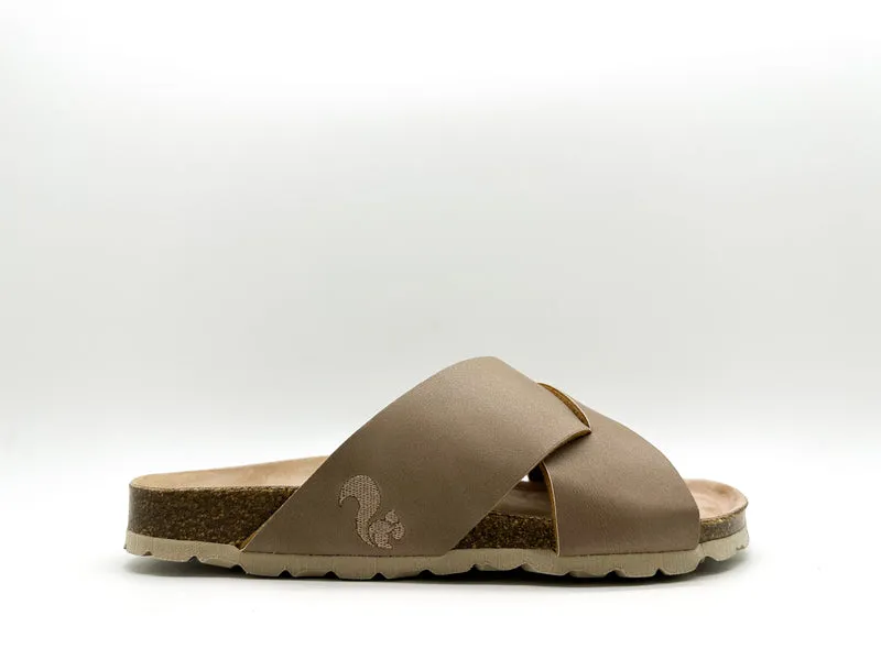 thies 1856 ® Eco Bio Cross Sandal vegan elephant grey