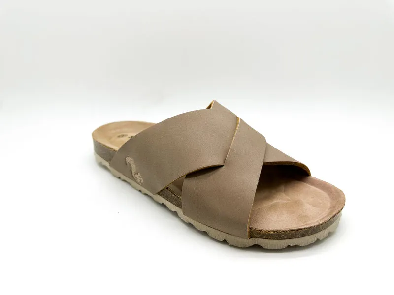 thies 1856 ® Eco Bio Cross Sandal vegan elephant grey