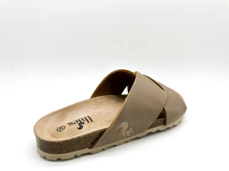 thies 1856 ® Eco Bio Cross Sandal vegan elephant grey