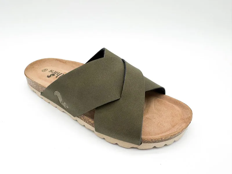 thies 1856 ® Eco Bio Cross Sandal vegan seaweed