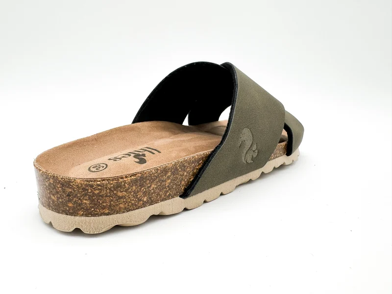 thies 1856 ® Eco Bio Cross Sandal vegan seaweed