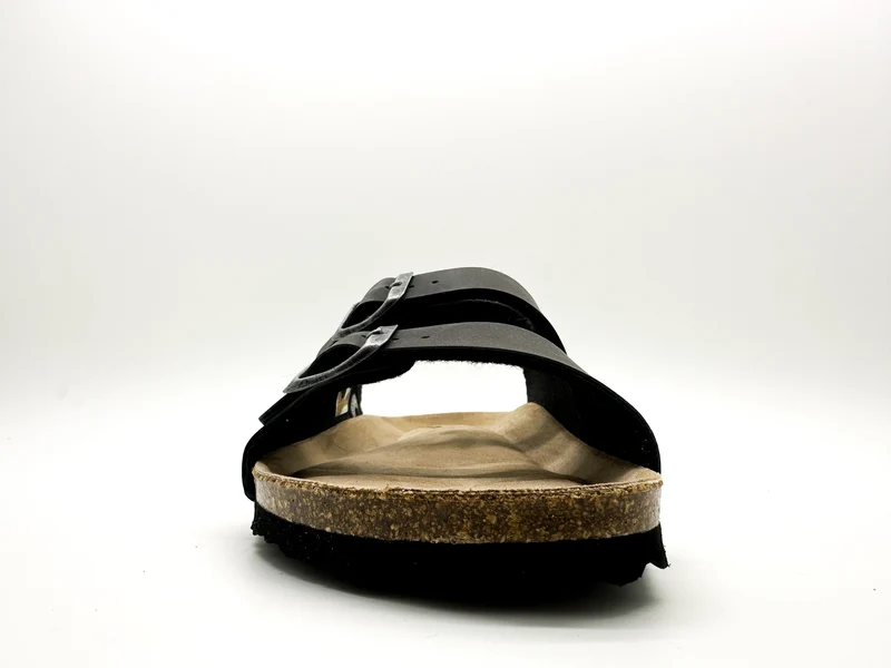 thies 1856 ® Eco Bio Backstrap Sandal vegan obsidian grey