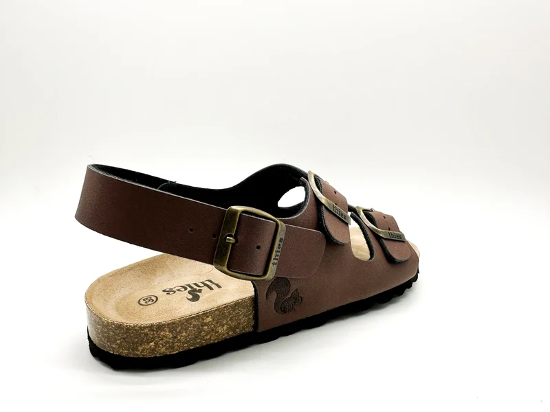 thies 1856 ® Eco Bio Backstrap Sandal vegan chocolate