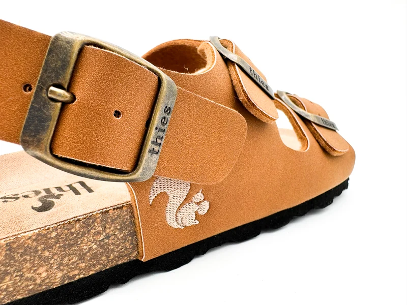thies 1856 ® Eco Bio Backstrap Sandal vegan caramel