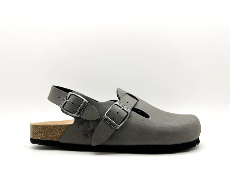 thies 1856 ® Eco Bio Backstrap Clog vegan stonehenge