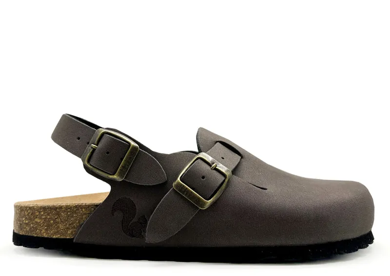 thies 1856 ® Eco Bio Backstrap Clog vegan mocca