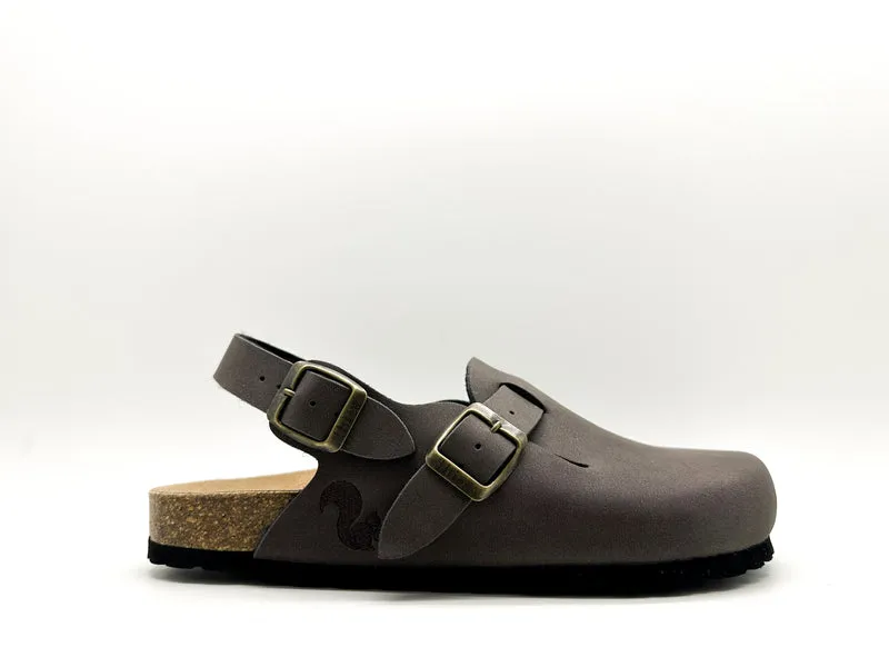 thies 1856 ® Eco Bio Backstrap Clog vegan mocca