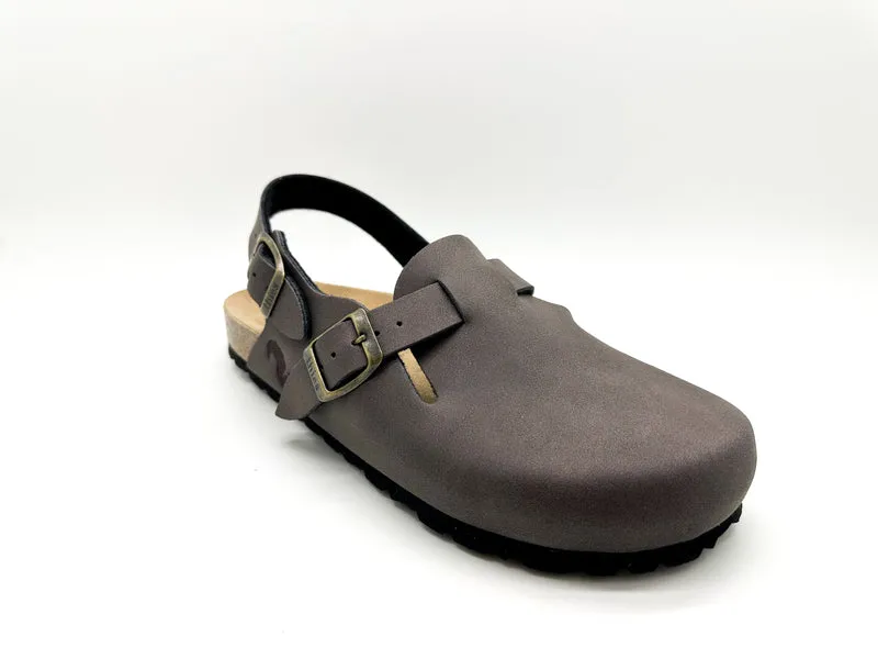 thies 1856 ® Eco Bio Backstrap Clog vegan mocca