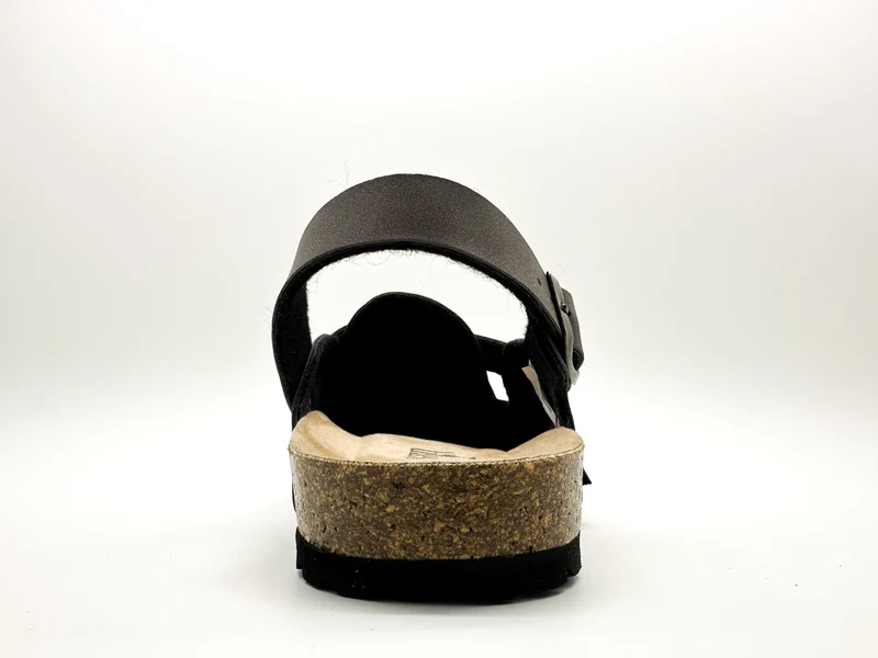 thies 1856 ® Eco Bio Backstrap Clog vegan mocca