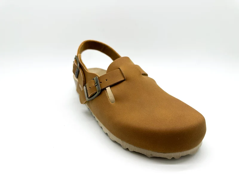 thies 1856 ® Eco Bio Backstrap Clog vegan caramel