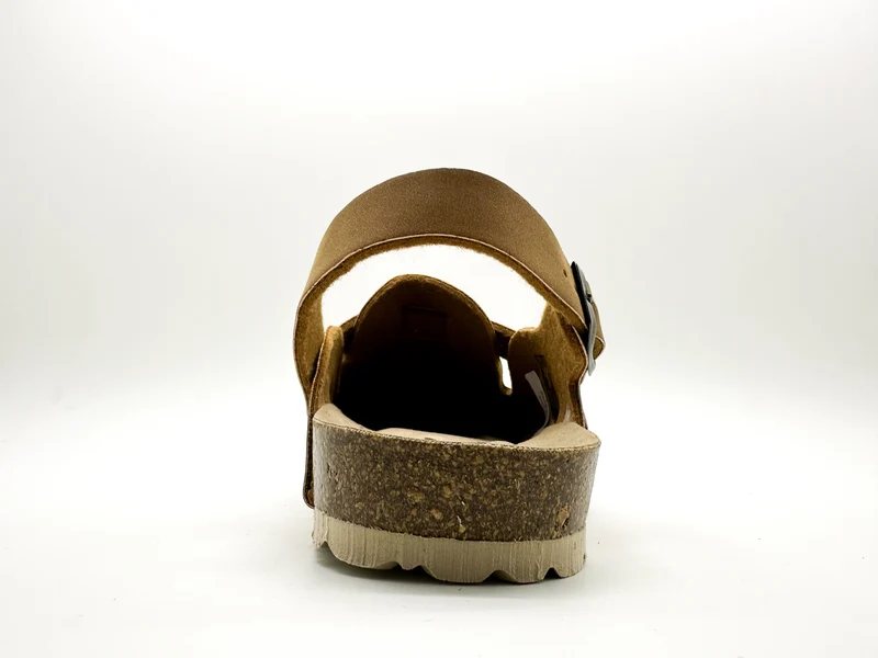 thies 1856 ® Eco Bio Backstrap Clog vegan caramel