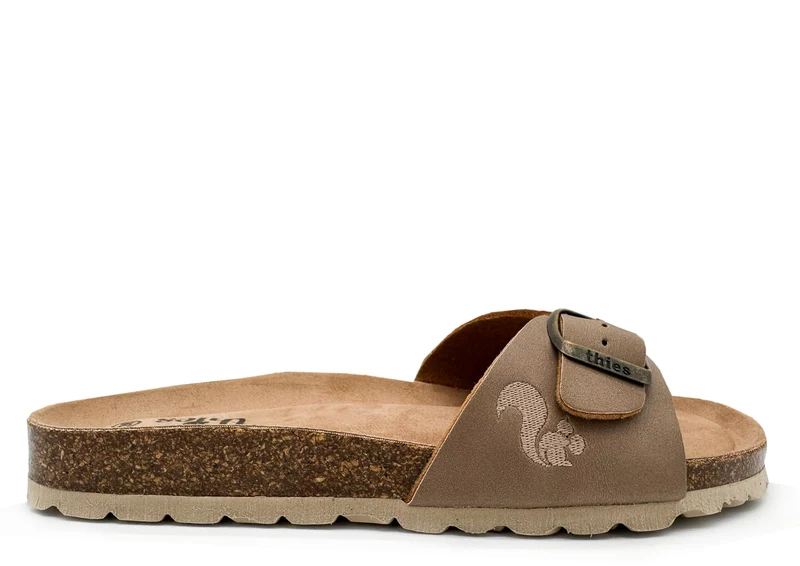 thies 1856 ® Eco Bio Strap Sandal vegan elephant grey