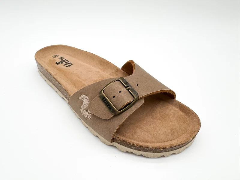 thies 1856 ® Eco Bio Strap Sandal vegan elephant grey