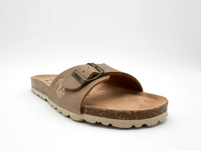 thies 1856 ® Eco Bio Strap Sandal vegan elephant grey