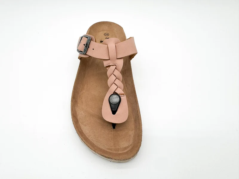 thies 1856 ® Eco Thong Braid Sandal vegan pale rose