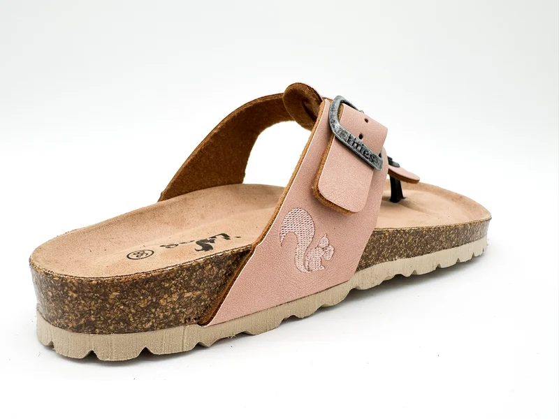 thies 1856 ® Eco Thong Braid Sandal vegan pale rose