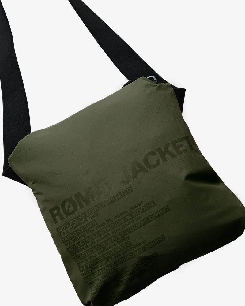 Rømø LW Packable Rain Jacket - Army