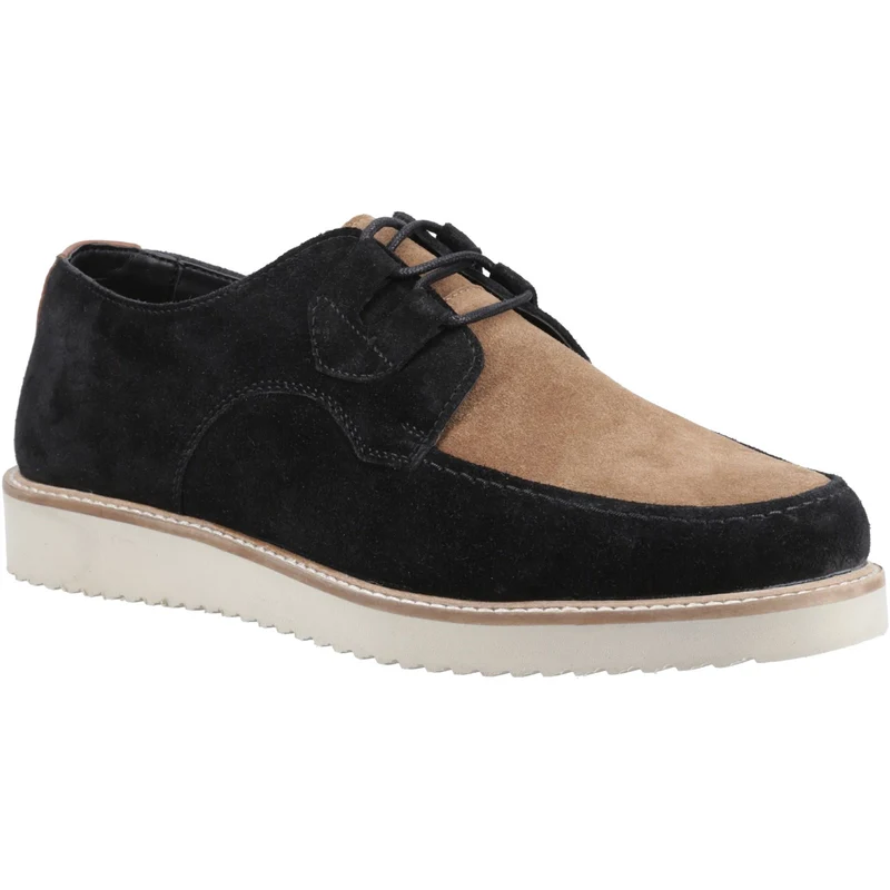 Hush Puppies Orion Herren-Schnürschuh | Schwarz-Taupe