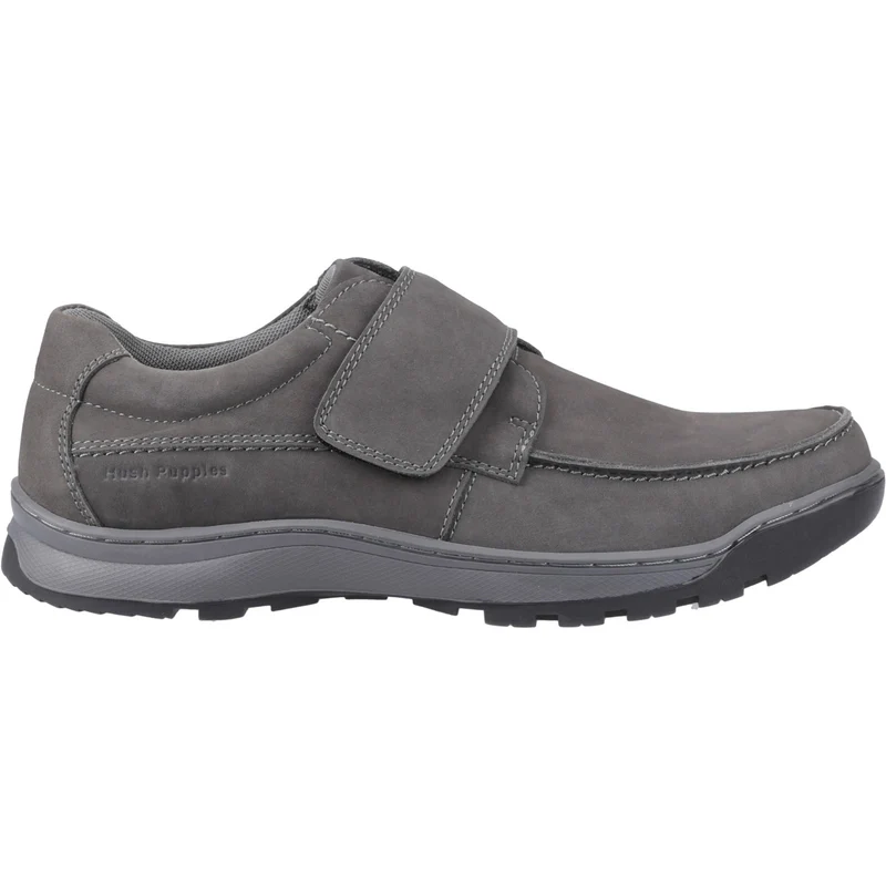 Hush Puppies Casper Classic Herrenschuhe mit Klettverschluss | Grau