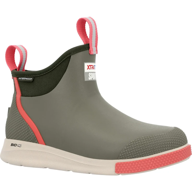Xtratuf Damen-Ankle-Deckstiefel Sport | Oliv