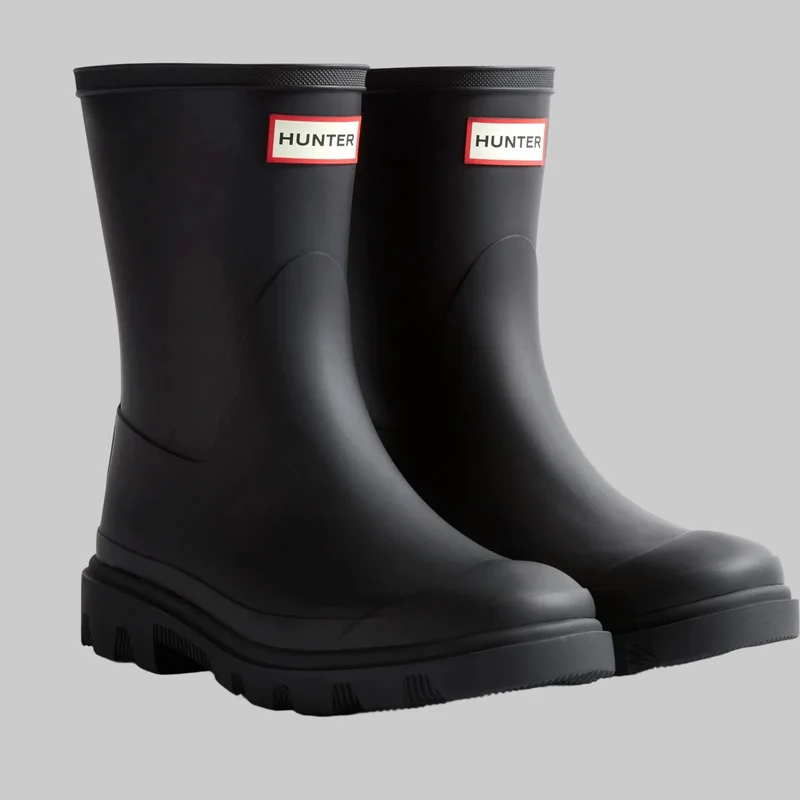 Hunter Damen-Kurzstiefel Downpour | Schwarz