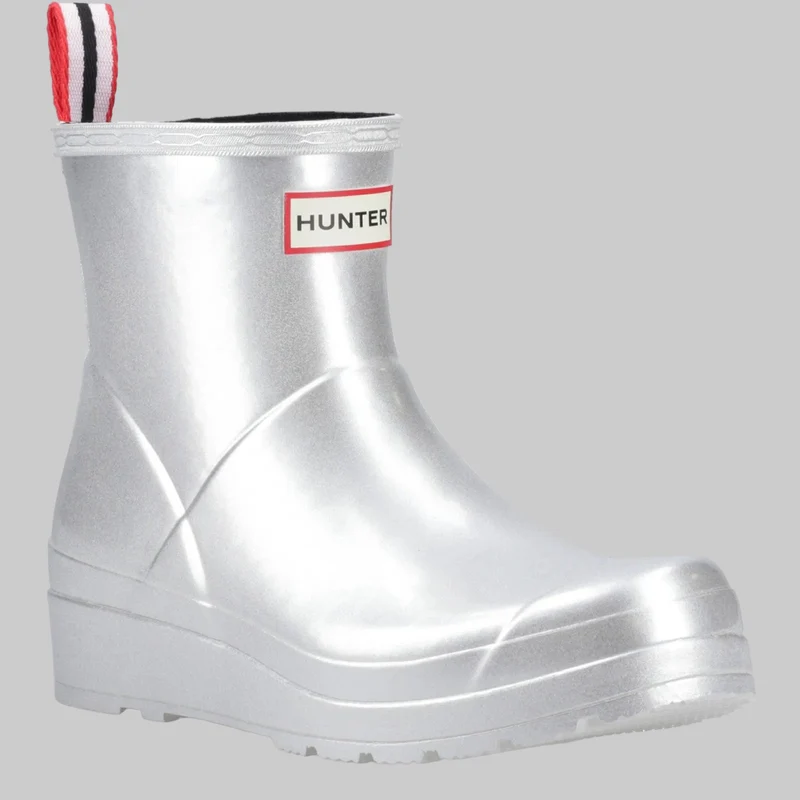 Hunter Damen-Stiefelette Metallic | Silber
