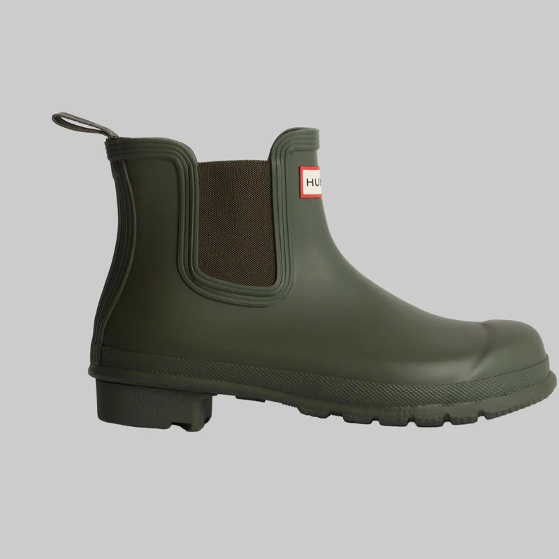 Hunter Damen Original Chelsea Stiefel | Dunkeloliv