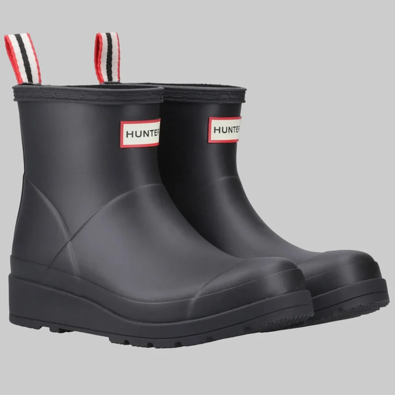 Hunter Original Play Damen-Kurzstiefel | Schwarz