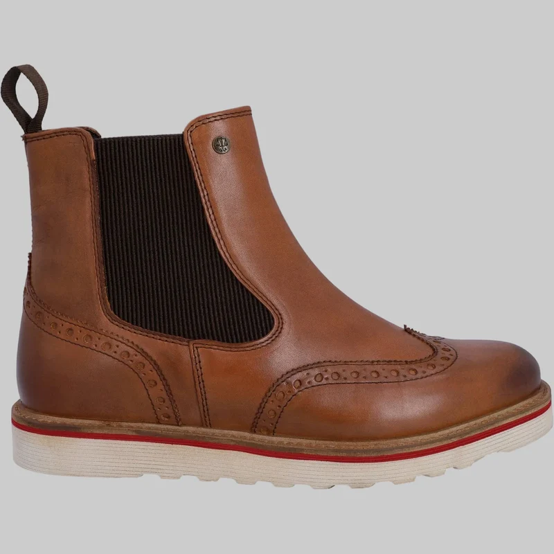 Hunter Orkney Brogue-Herrenstiefel | Hellbraun