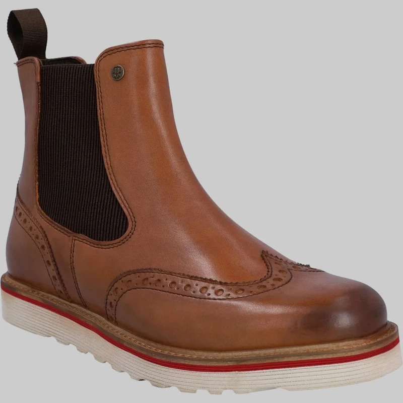 Hunter Orkney Brogue-Herrenstiefel | Hellbraun