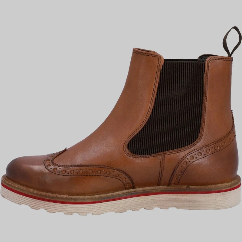Hunter Orkney Brogue-Herrenstiefel | Hellbraun