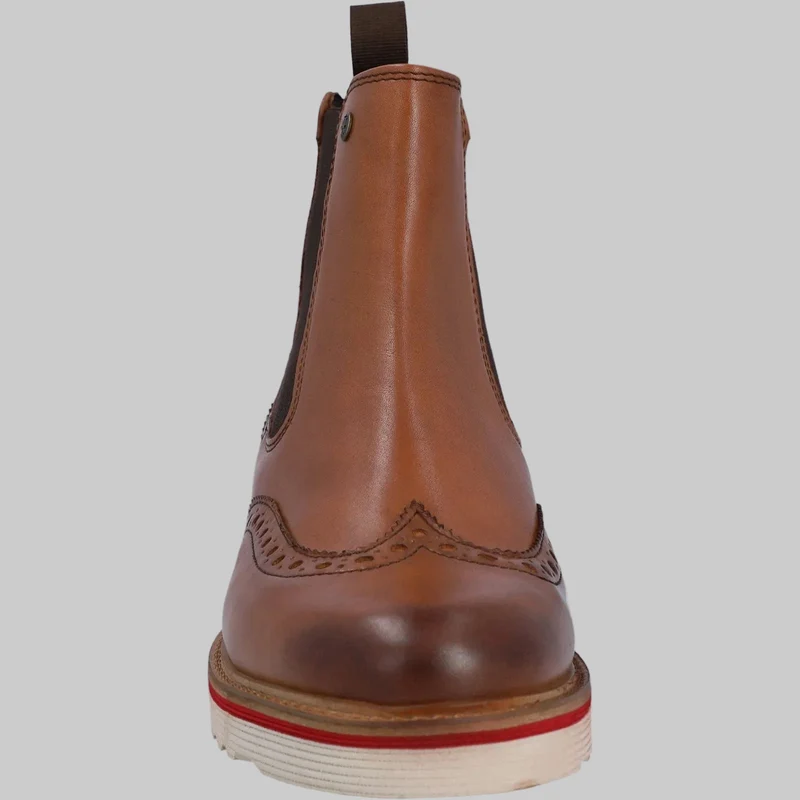 Hunter Orkney Brogue-Herrenstiefel | Hellbraun