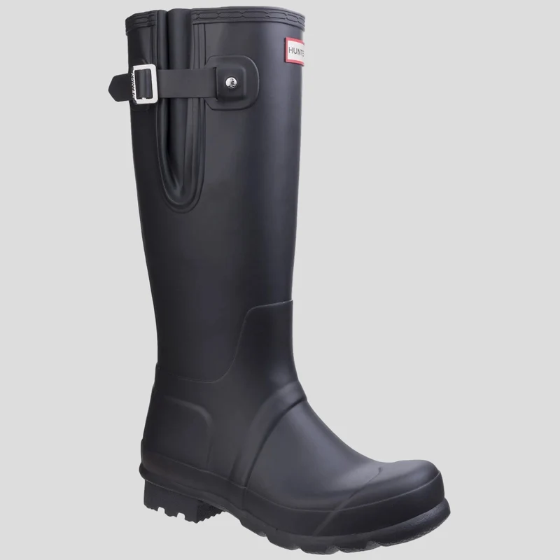 Hunter Original Herren-Gummistiefel mit seitlicher Verstellung | Schwarz