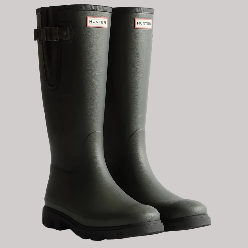 Hunter Herren-Stiefel Field Downpour, verstellbar | Dunkeloliv