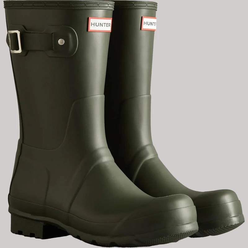 Hunter Originale Herren-Kurzgummistiefel | Dunkeloliv