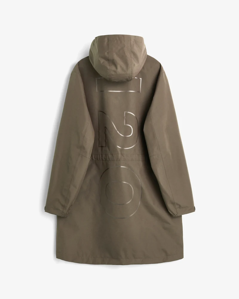 Rømø LW Long Rain Jacket - Dusty Oak