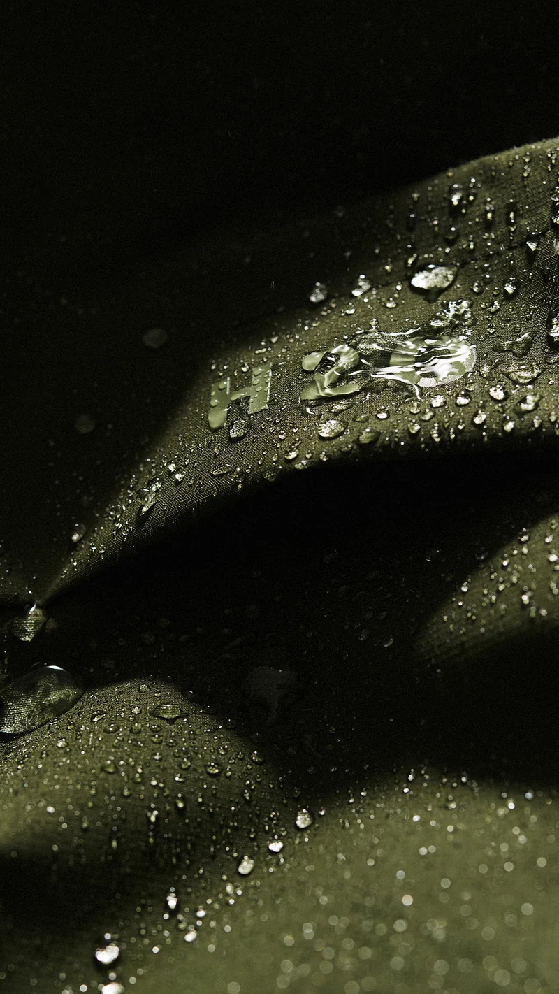 Rømø LW Long Rain Jacket - Army