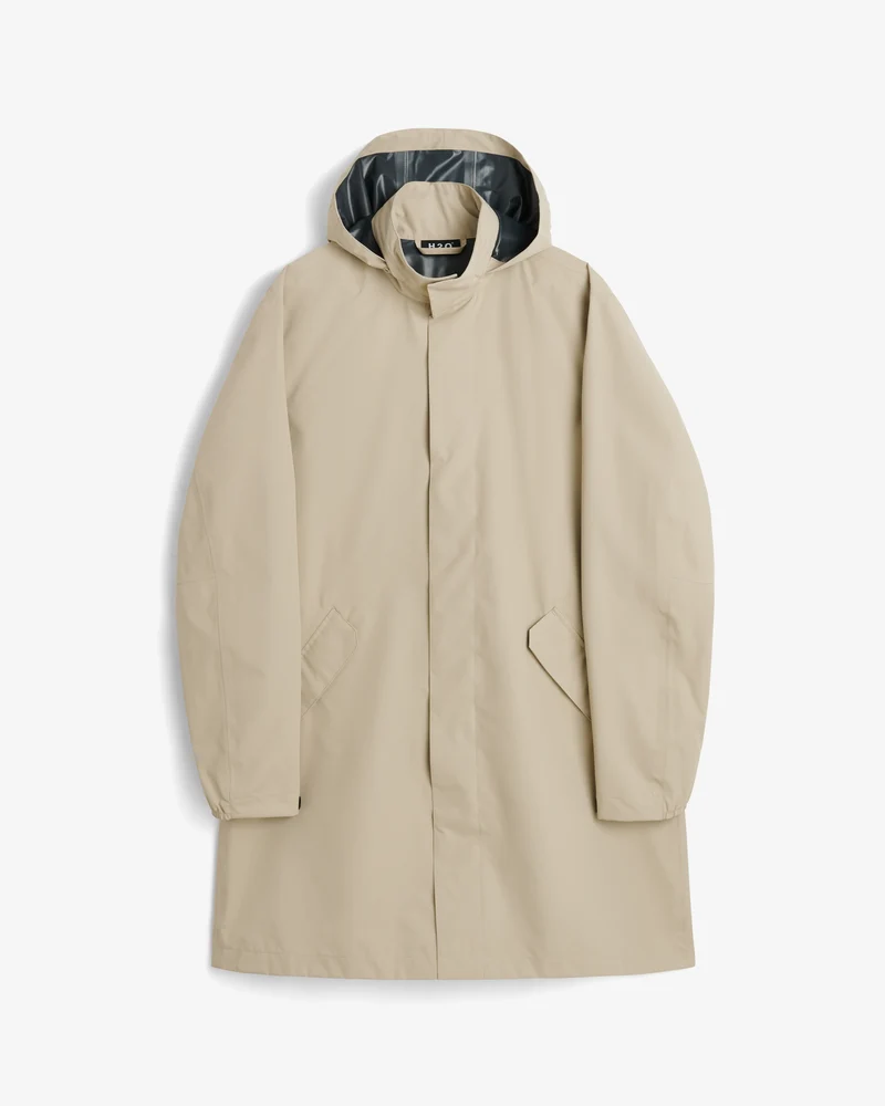 Rømø LW Long Rain Jacket - Warm Grey