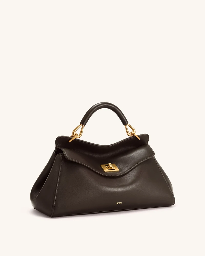 Lucia Längliche Handtasche – Dunkelbraun